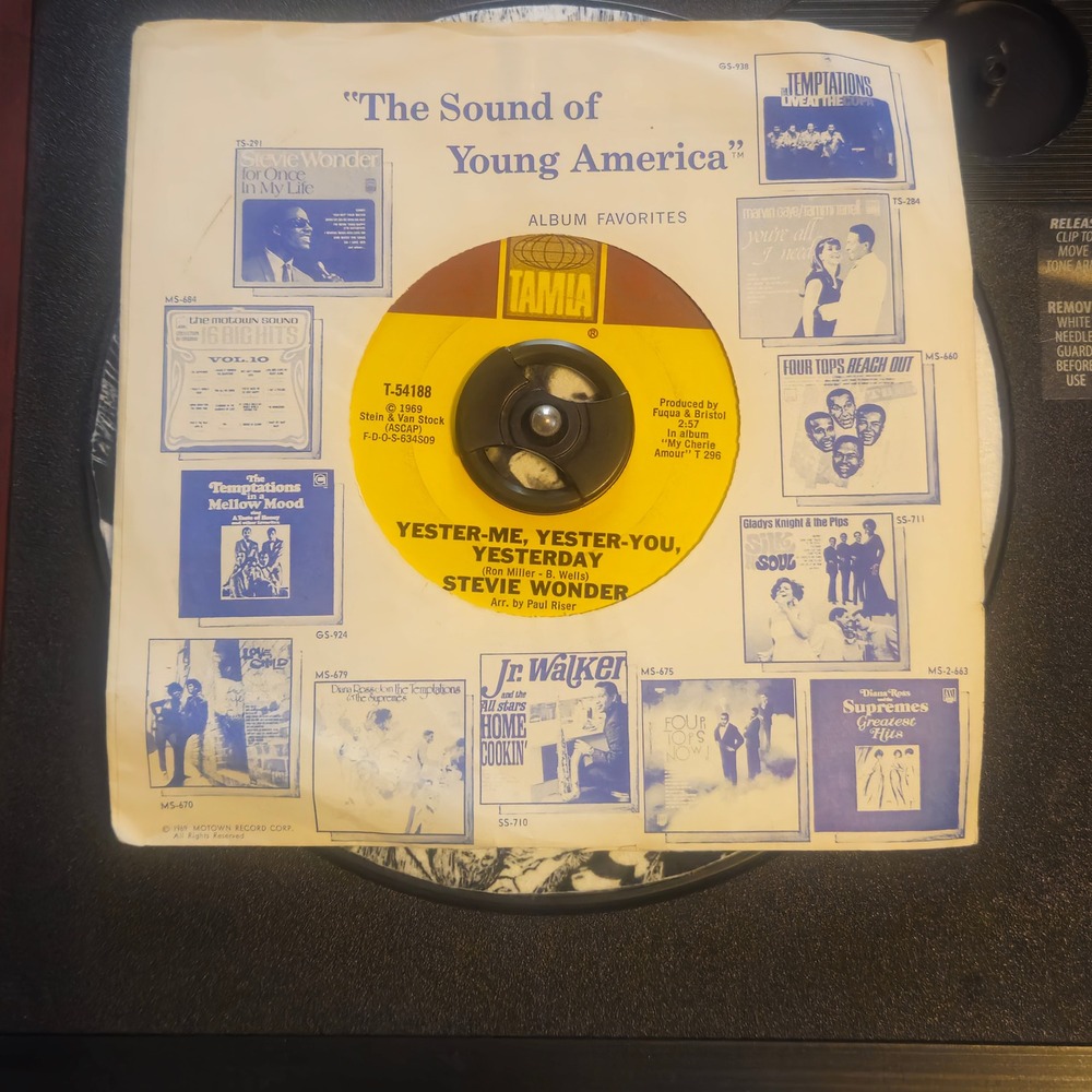 STEVIE WONDER Yester Me Yester You Yesterday TAMLA 1969 First Press 45
